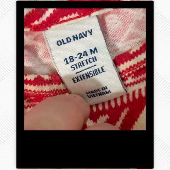 🌈2/10$ 🎄👍*GUC* OLD NAVY | 18 mo | Red and White hearts 🤍 long sleeves dress - Picture 10 of 13